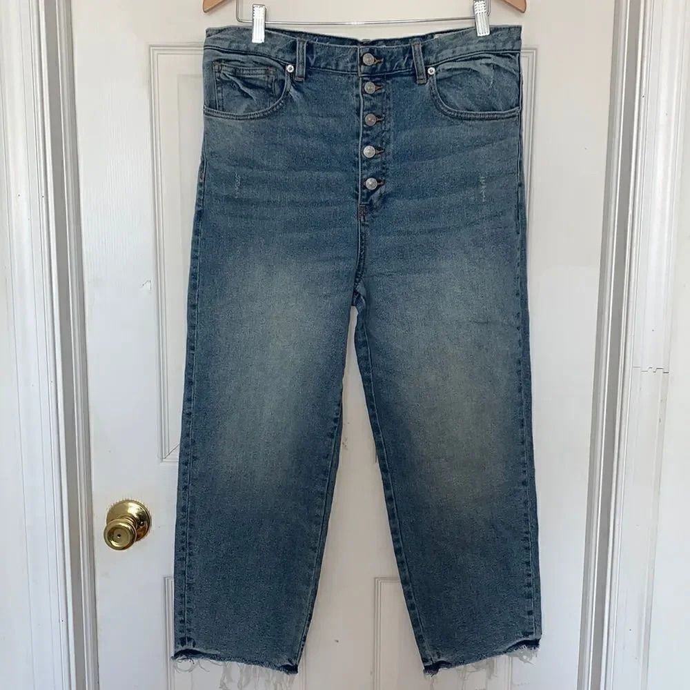 We The Free Button Front High Rise Jeans